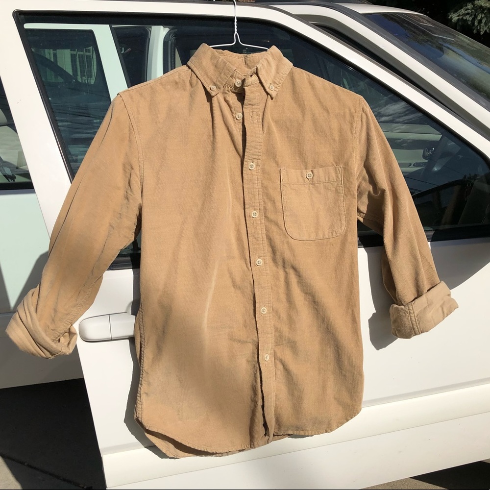 Beige Corduroy Shirt